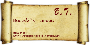 Buczák Tardos névjegykártya